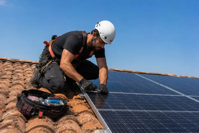 Maintenance et monitoring de panneaux solaires à Planèzes